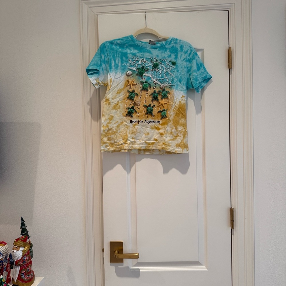 Gildan Kids Tie-Dye T-Shirt - Blue and Tan